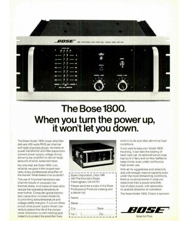 Bose 1800 Folder